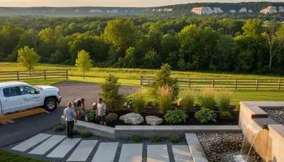 Madison, WI landscaping crew providing professional lawn care and yard maintenance
