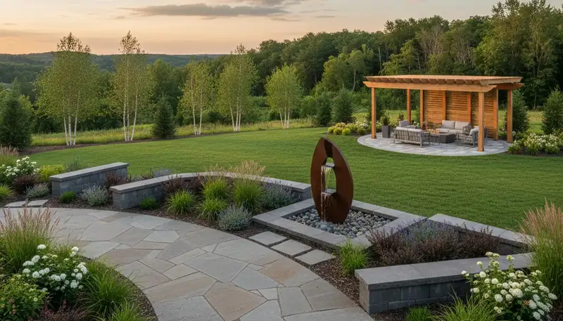 Madison, WI landscaping team providing professional lawn care for local residential properties
