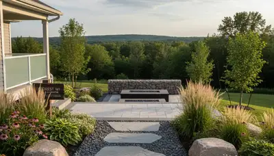 Landscaping crew providing lawn service in Madison, WI