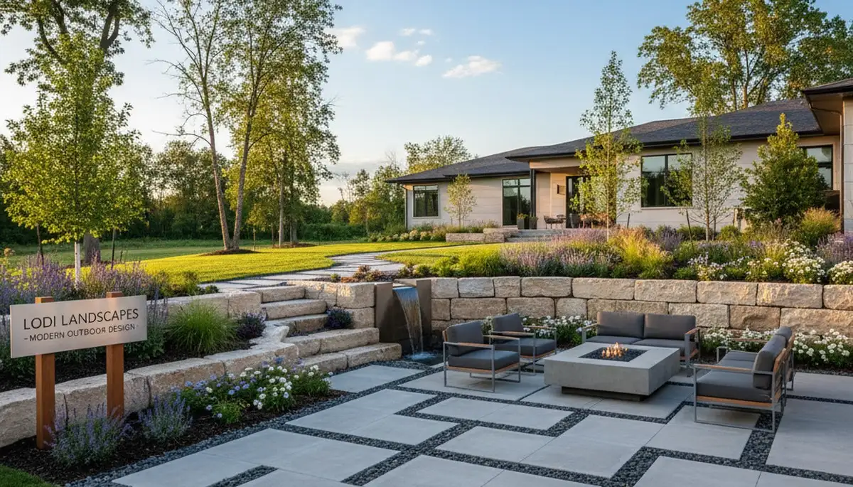 Landscaping crew provides lawn care service in Madison, WI