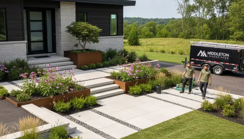 Professional landscaping service in Madison, WI for lawn care and yard maintenance