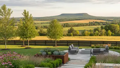 Professional landscaping service in Madison, WI enhancing a residential lawn and yard