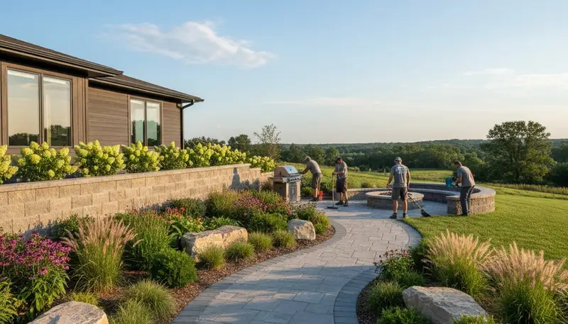 Professional landscaping service in Madison, WI for residential lawn care and yard maintenance