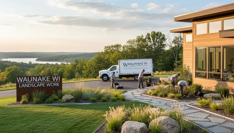 Professional landscaping service in Madison, WI providing lawn care and yard maintenance